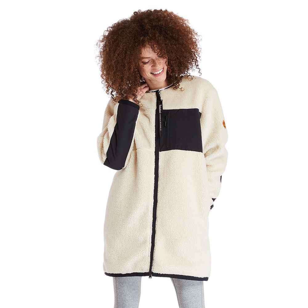 Geaca Timberland Dama Albi - Long Fleece - Romania - TMEDIU650